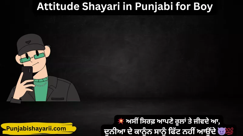 Attitude Shayari in Punjabi for Boy