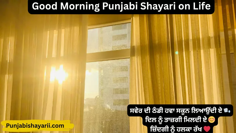 Good Morning Punjabi Shayari on Life