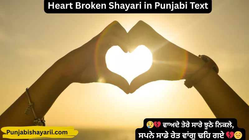 Heart Broken Shayari in Punjabi Text
