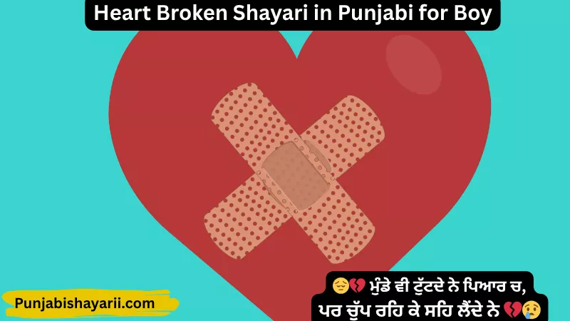 Heart Broken Shayari in Punjabi for Boy