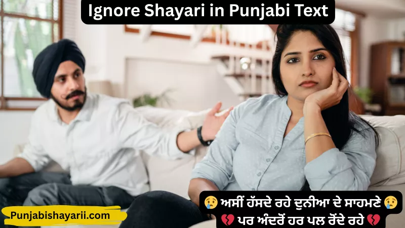 Ignore Shayari in Punjabi Text