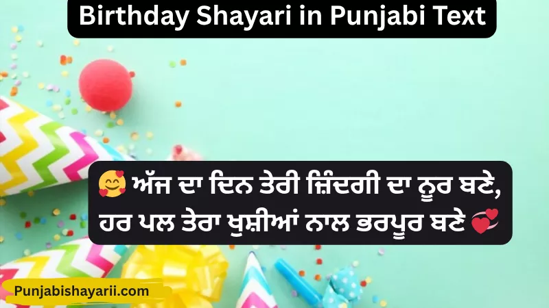 Birthday Shayari in Punjabi Text
