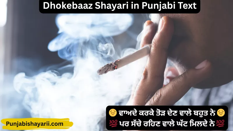 Dhokebaaz Shayari in Punjabi Text