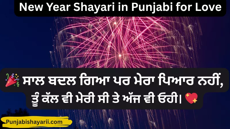 New Year Shayari in Punjabi for Love