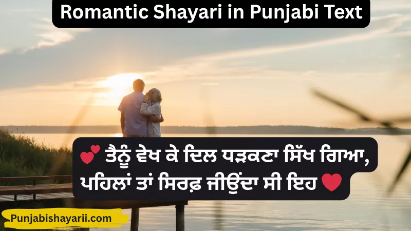 Romantic Shayari in Punjabi Text