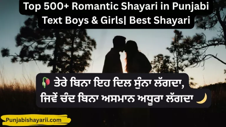Top 500+ Romantic Shayari in Punjabi